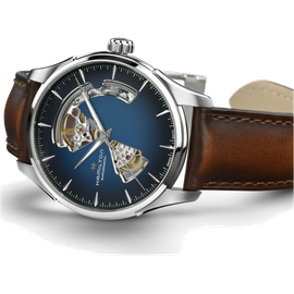 Hamilton Jazzmaster Open Heart Auto Leder 40 mm H32675540