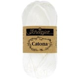 Scheepjes - Scheepjes 106 Schnee Weiße Catona Garn - 1x10g