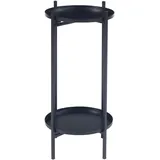 [en.casa] Blumenregal Tuusula 54 x 25 cm Schwarz