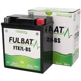 Fulbat FTX7L-BS Gel 12V 6Ah kompatibel für APRILIA Mojito Habana SR 125