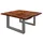 Massivmoebel24 Couchtisch Akazie Braun 90 x 90 x 45 cm