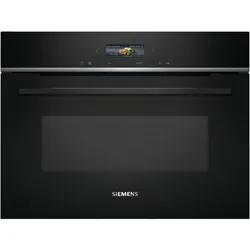 Siemens CE732GXB1, iQ700, Einbau-Mikrowelle, 60 x 45 cm, Schwarz, Edelstahl