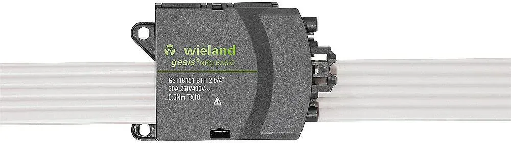 Flachleitungsadapter, 250V / 20A 5-polig, weiter mit GST18i5 passend zu 5 x 2,5 mm2 Wieland