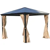 Jet-Line Pavillon Suez II 3 x 3 m Braun