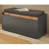 furn.design Schuhbank Center 100 x 45 x 40 cm grau / grau