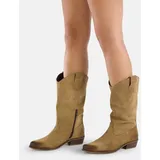felmini wide fit Stiefel in Stone | Gr.: 40