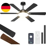 Deckenventilator Mit Beleuchtung 132Cm 6 Blätter Deckenventilator Mit Fernbedien