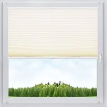Woltu Plissee 85 x 130 cm creme