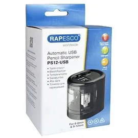 Rapesco RAPESCO® elektrischer Anspitzer PS12 schwarz