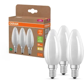 osram homelighting OSRAM LED EEK A, (A - G) E14, 2.2 W, 470 lm, 2700 K, frosted, 3er-Pack