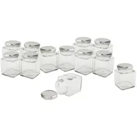 VBS Einmachglas eckig 200 ml 12 St.