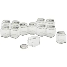 VBS Einmachglas eckig 200 ml 12 St.