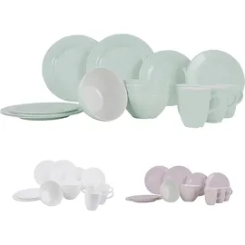 gimex Melamin Geschirr Set Vivid Royal Line Pastell Camping Essgeschirr Teller Rosa