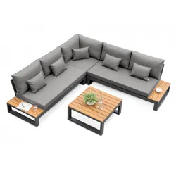 Life Soho Ecklounge-Set, Mist grey