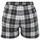 VIVANCE Pyjamashorts kariert Schwarz/Weiß 40/42