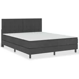 vidaXL Boxspringbett Dunkelgrau Stoff 180x200 cm627426