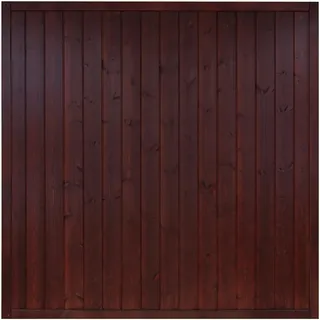 Sichtschutzzaun Element Oxford 180 x 180 cm braun lackiert