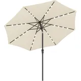 Songmics Sonnenschirm Ø 300 cm Beige
