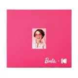 Kodak Barbie x Kodak Pinkes 8x8” Stoffgebundenes Scrapbook-Fotoalbum mit Frontbildfenster