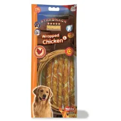 Hunde - Leckerli NOBBY StarSnack Barbecue Wrapped Chicken, L, 25 cm