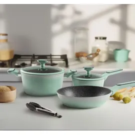 STONELINE STONELINE® Kochgeschirr-Set 11-teilig mit Deckeln beschichtete Töpfe | Pfannen