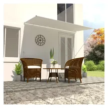 vidaXL Einziehbare Markise 350 x 150 cm creme