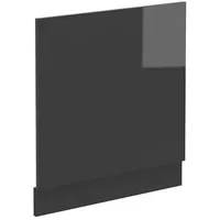 Vicco Geschirrspülblende R-Line, Anthrazit Hochglanz, 60 cm ohne Arbeitsplatte