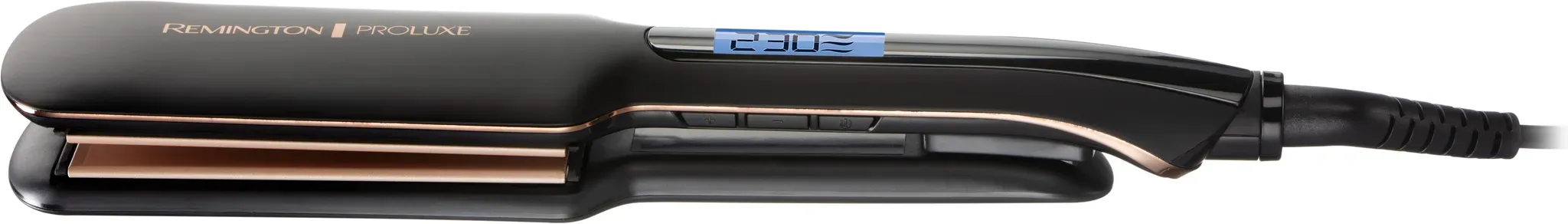 Glätteisen REMINGTON "S9150B" schwarz Haarglätter 2x breitere federnd gelagerte Stylingplatten, OPTIheat-Technologie