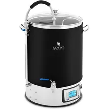 Royal Catering Braukessel mit Isolierung 40 L 2500 W Getränkespender, Silber