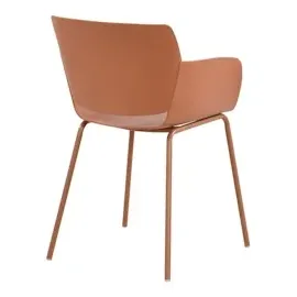 CLP 2er Set Gartenstuhl Alpena I wetterfest und UV-beständig I Metallgestell I Sessel für draußen I Esszimmerstuhl