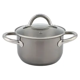 Echtwerk Topf-Set 8-tlg. 1 x Kochtopf 16 cm + 1 x Kochtopf 20 cm + 1 x Kochtopf 24 cm + 1 x Kasserolle 16 cm + 1 x Bratpfanne 24 cm