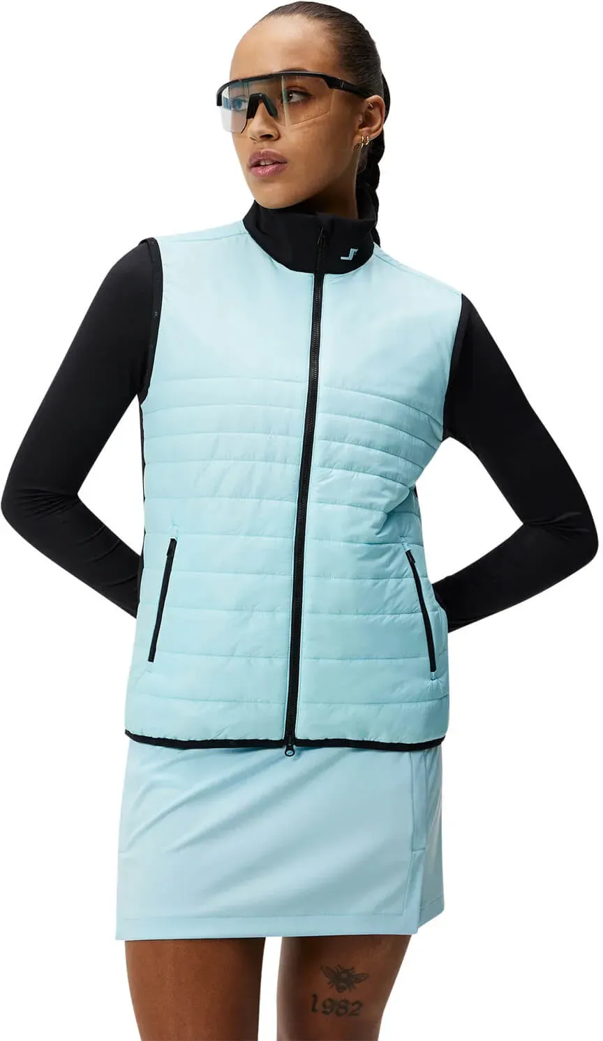 J. LINDEBERG Weste Martina Quilt Hybrid, hellblau