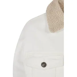 URBAN CLASSICS Oversized Sherpa Jeansjacke Off White Raw 3XL