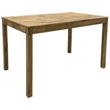 Livetastic Esstisch, Braun, Holz, Wildeiche, massiv, rechteckig, eckig, 50x75x70 cm, Esszimmer, Tische, Esstische