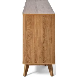 Jahnke Sideboard Wave 149,5 x 80 x 39,8 cm Braun / Weiß