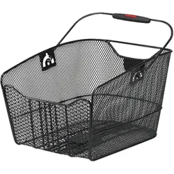 Fahrradkorb KLICKFIX "Hinterradkorb City Max Racktime", schwarz, Taschen, B/H/T: 30cm x 24,5cm x 41cm, Materialmix, B:30cm H:24,5cm T:41cm