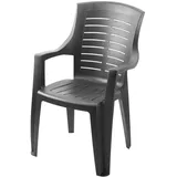 PROGARDEN Talia Stapelsessel 56 x 63,5 x 96 cm anthrazit