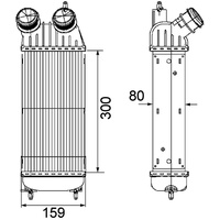 Mahle CI 171 000P Ladeluftkühler u.a. passend für FIAT