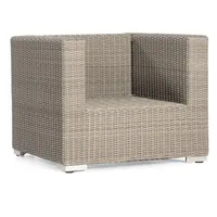 SonnenPartner Lounge-sessel Residence Aluminium Mit Polyrattan Stone-grey Inklusive Kissen Loungeses - Sonnenpartner
