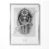 hoikwo Bilderrahmen Silber 50x70 cm 3er Set
