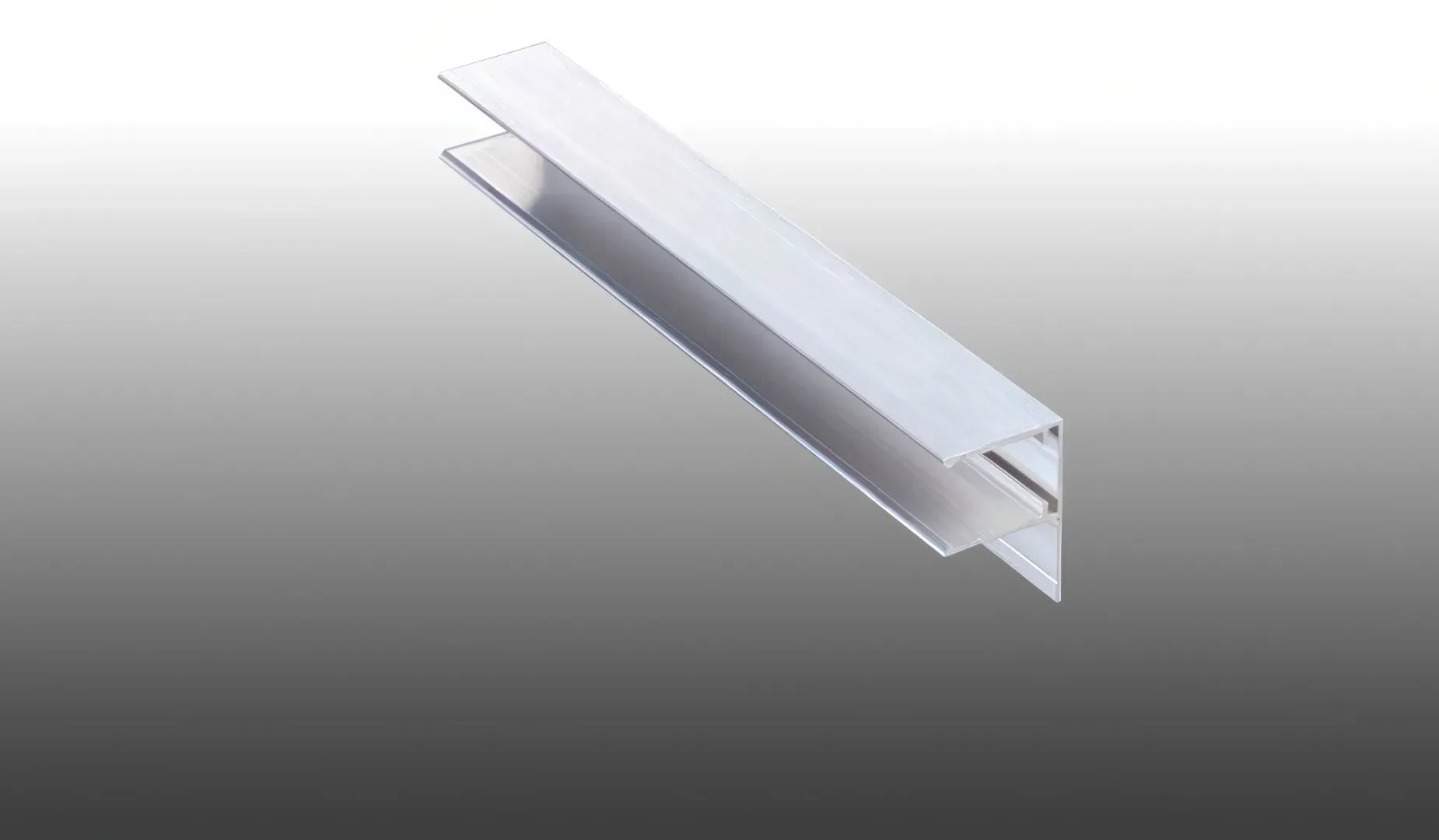 F-Profil für Wand Lichtpaneele - 25/36 x 2000 mm Abschlussprofil aus Alu – wetterfestes Alu-Profil für sichere Lichtpaneelmontage