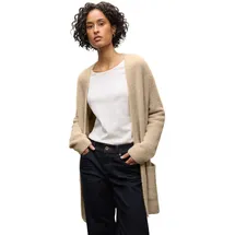 STREET ONE Langer Federgarn Cardigan Beige 38