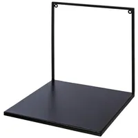 creativ home Wandregal 30 x 30 x 30 cm Schwarz