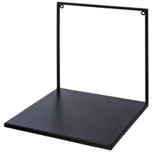 creativ home Wandregal 30 x 30 x 30 cm Schwarz