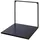 creativ home Wandregal 30 x 30 x 30 cm Schwarz