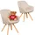 Mr. Deko Esszimmerstuhl Matera Polyester beige 2er Set