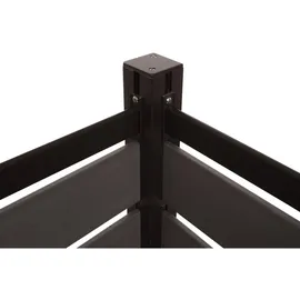 Proregal Mülltonnen-Zaun 130 x 110 x 6 cm grau