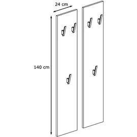Vladon Garderobe Spot grau