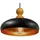 Bamyum Androa 1-flammig Ø40 cm Holz/Metall schwarz