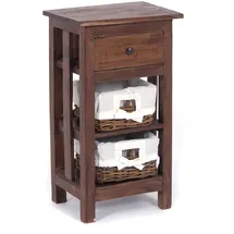 DESIGN DELIGHTS Rattan 70 Hellbraun Mahagoni 70 x 38 x 28 cm